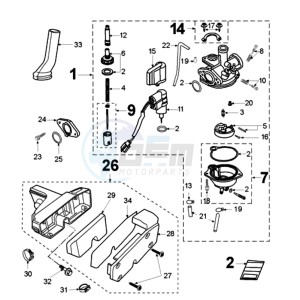 FOX LNA 2 drawing CARBURETTOR