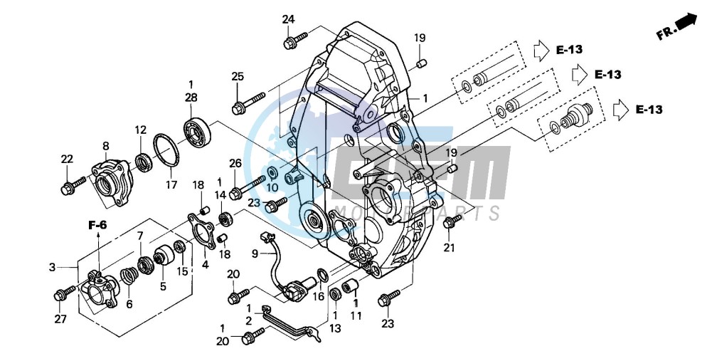 REAR CRANKCASE COVER