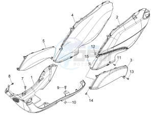 Fly 50 4t drawing Side cover - Spoiler