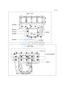 ZR 1000 A [Z1000] (A1-A3) drawing CRANKCASE BOLT PATTERN