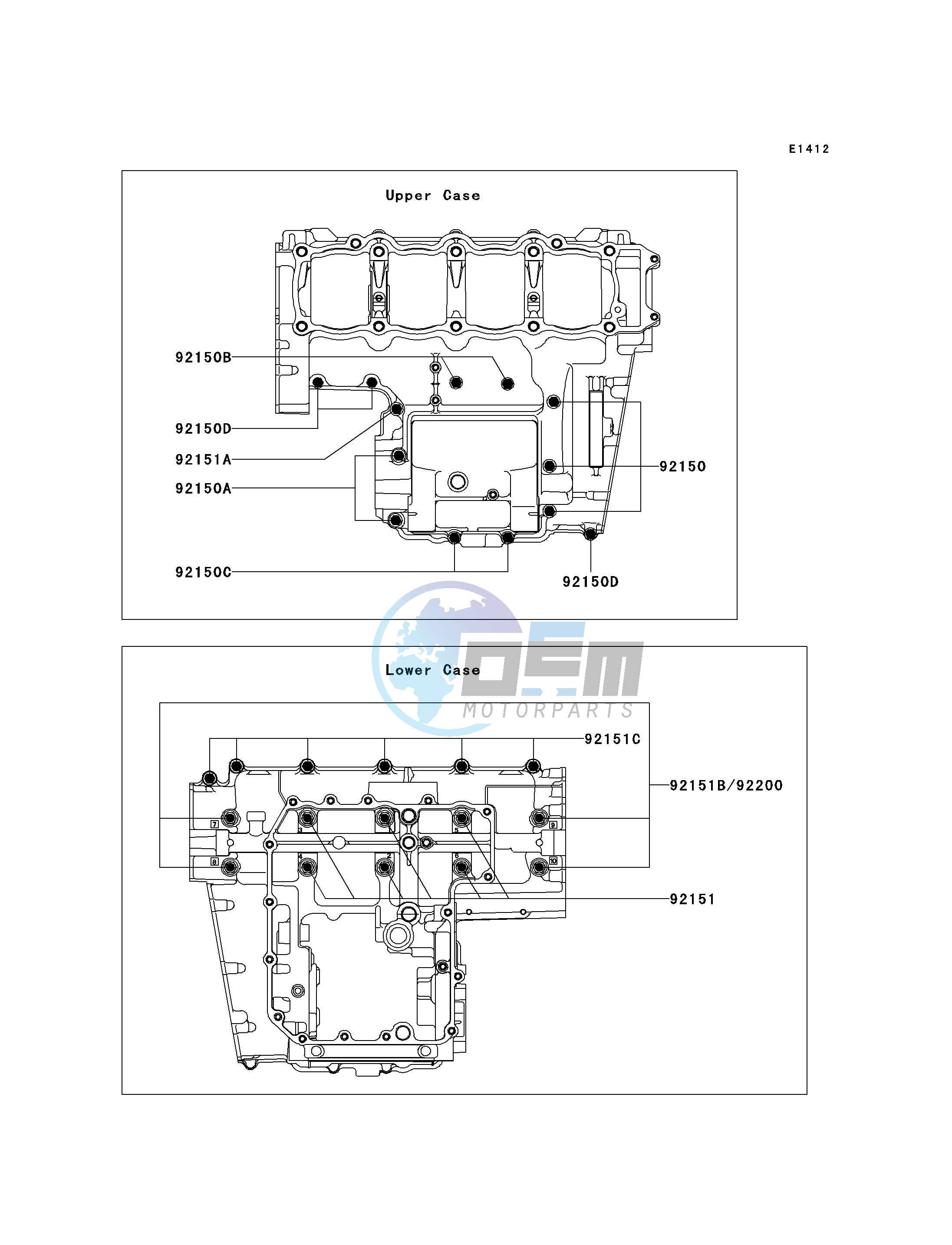 CRANKCASE BOLT PATTERN