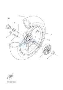 NS50 AEROX R (1PH7 1PH7 1PH7 1PH7) drawing REAR WHEEL