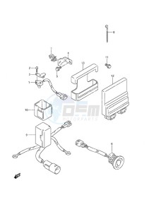 DF 90A drawing PTT Switch/Engine Control Unit