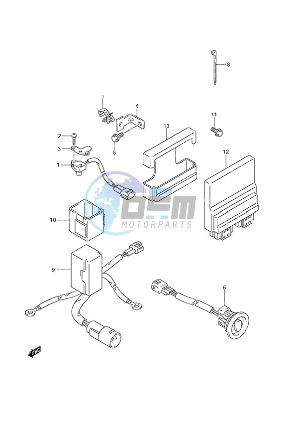 PTT Switch/Engine Control Unit