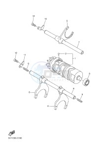 FZ1-N FZ1 (NAKED) 1000 (1EC4 1EC5 1EC6) drawing SHIFT CAM & FORK