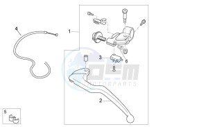 Tuono 1000 v4 R APRC ABS drawing Clutch lever