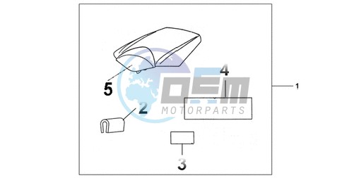 REAR SEAT COWL CANDY TAHITIAN BLUE