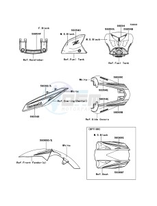 Z1000 ZR1000DDFA FR GB XX (EU ME A(FRICA) drawing Decals(Black)