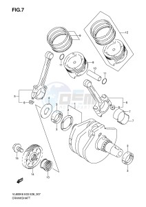 VL800 (E3-E28) VOLUSIA drawing CRANKSHAFT