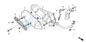 PES150 125 drawing EXHAUST MUFFLER