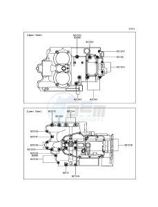 W800 EJ800AGF GB XX (EU ME A(FRICA) drawing Crankcase Bolt Pattern