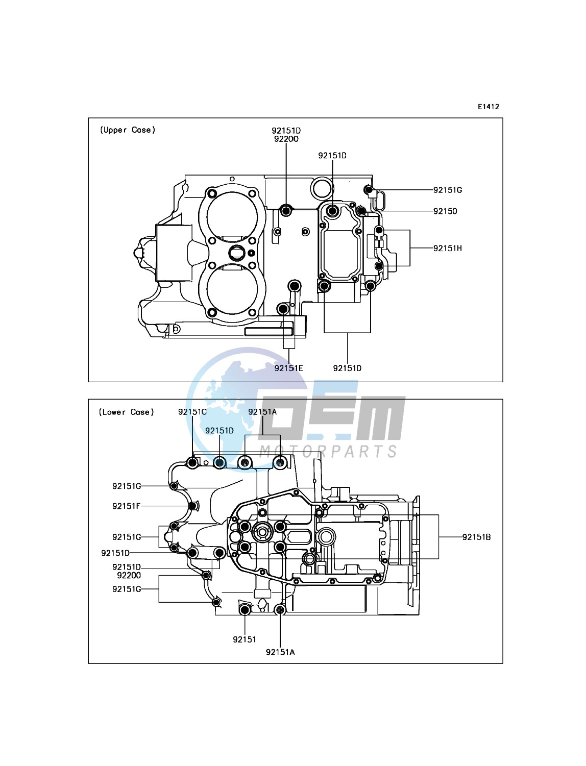 Crankcase Bolt Pattern