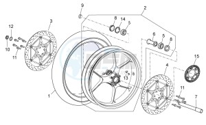 RSV 4 1000 APRC R ABS USA drawing Front wheel