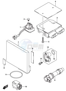 AN650 BURGMAN drawing BATTERY