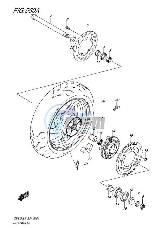 REAR WHEEL L5