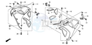 CBR1000RR drawing MIDDLE COWL (CBR1000RR6/7)