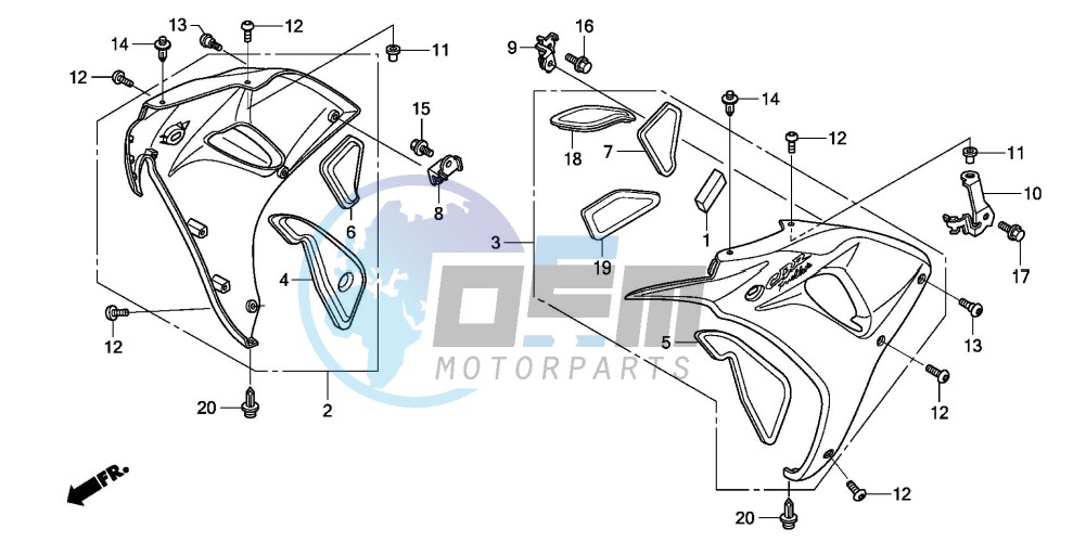 MIDDLE COWL (CBR1000RR6/7)