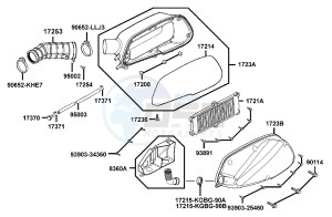 PEOPLE S 300 I drawing Air Cleaner