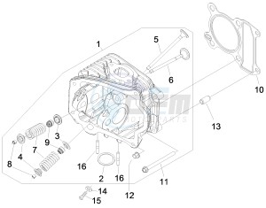 Zip 100 4T 2011-2014 (VieTnam) drawing Cilinder head unit - Valve