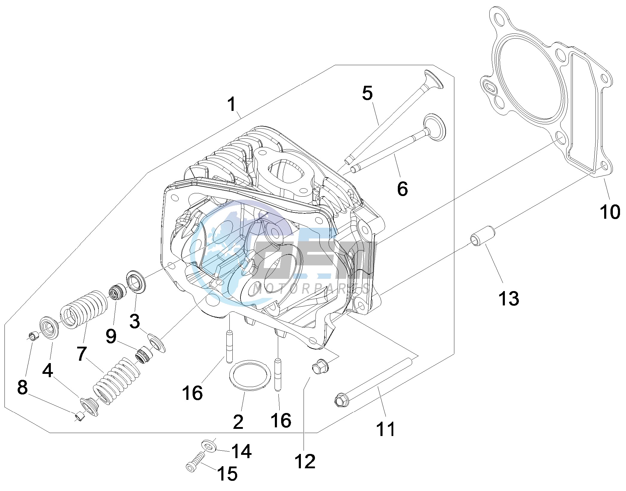 Cilinder head unit - Valve