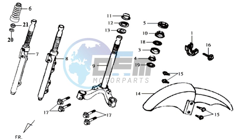 FRONT FORK/ FRONT FENDER