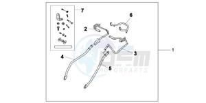 XL1000VA9 UK - (E / ABS MKH) drawing PANNIER STAY SET