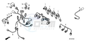 CBR1000RRA Europe Direct - (ED / HRC) drawing SUB HARNESS (CBR1000RR)