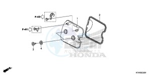 SH300AD SH300i E drawing CYLINDER HEAD COVER