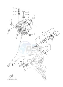 YZF-R3 YZF-R3A 321 R3 (B023 B024) drawing TAILLIGHT