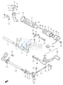 GSX600F (E28) Katana drawing GEAR SHIFTING