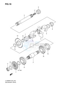 LT-Z250 (E19) drawing SECONDARY DRIVE