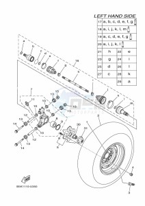 YFM700FWB KODIAK 700 (B6KE) drawing REAR WHEEL