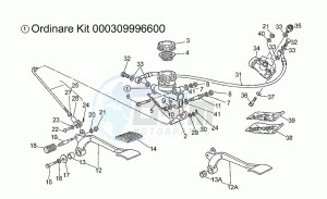 California 1100 drawing Rear brake m.cylinder II