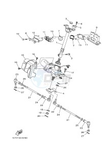 YFM450FWAD YFM45FGPB GRIZZLY 450 EPS (1CTK 1CTL) drawing STEERING