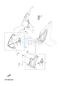 YP250R X-MAX 250 X-MAX 250 (1YS9 1YS9 1YS9) drawing FLASHER LIGHT