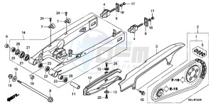 CBF1000FAB drawing SWINGARM