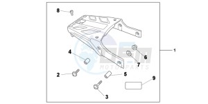 NC700XAD NC700X ABS Europe Direct - (ED) drawing KIT RR CARRIER