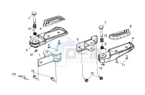 MAXSYM 400 EFI ABS drawing FOOTREST L / R