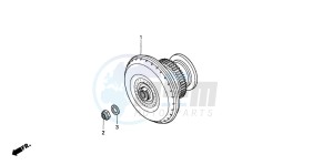 TRX650FA drawing TORQUE CONVERTER