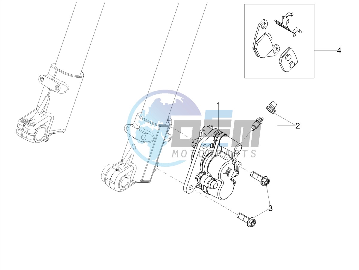 Front brake caliper