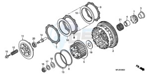 CBR600RA9 BR / ABS MME - (BR / ABS MME) drawing CLUTCH