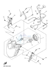 XJ6S 600 DIVERSION (S-TYPE) (36CA) drawing HEADLIGHT