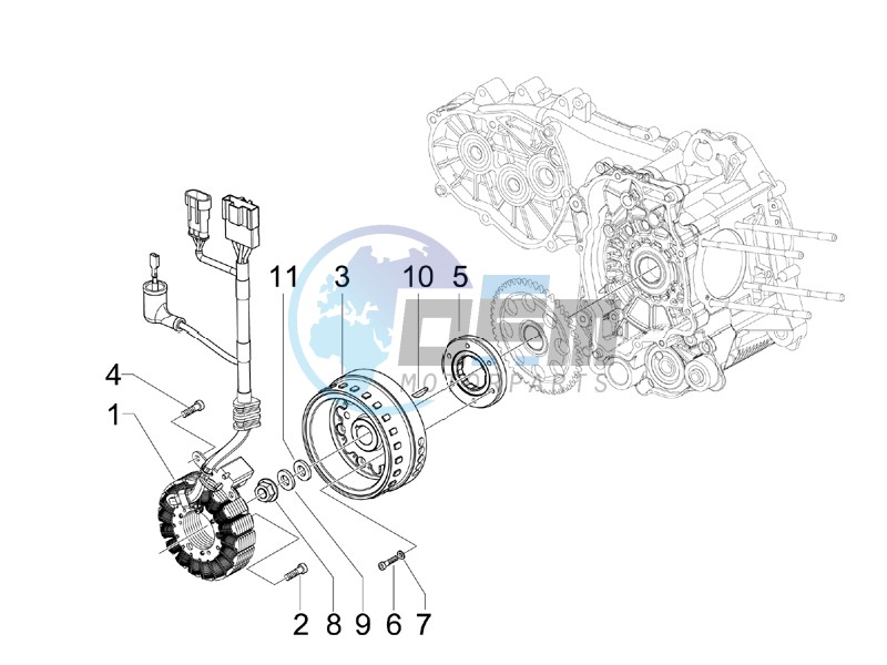 Flywheel magneto