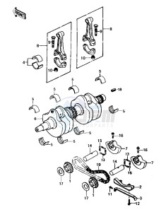 KZ 440 B (B1) drawing CRANKSHAFT_BALANCER -- 80 B1- -