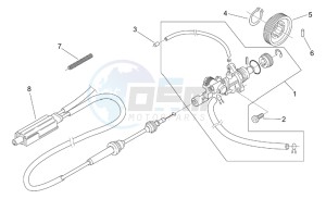 Scarabeo 100 (eng. Minarelli) drawing Oil pump