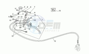 V 11 1100 Sport - Mandello Sport/Mandello drawing Clutch pump