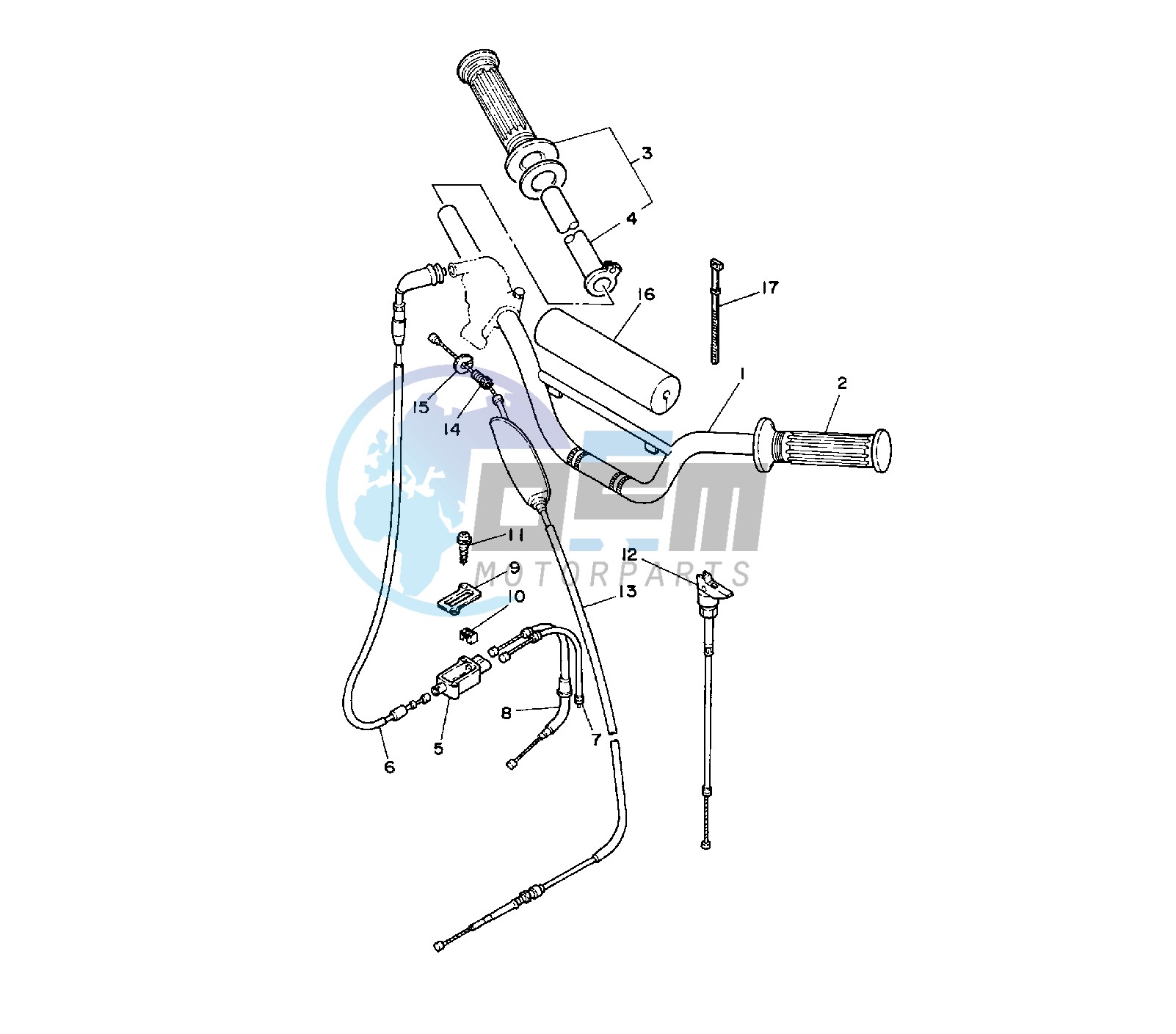 STEERING HANDLE AND CABLE