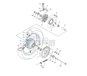 TT R E/LE 125 drawing REAR WHEEL