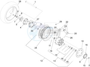 Eldorado 1400 1380 (EMEA, APAC) drawing Rear wheel