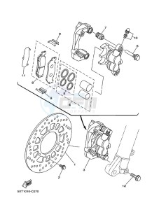 XT250 XT250P (B1UK) drawing FRONT BRAKE CALIPER